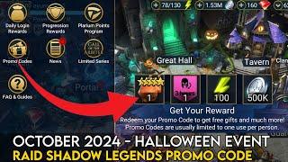 Halloween Promo Code - October 2024 | Raid Shadow Legends Guide