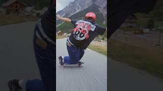 Fast downhill skateboarding ! #speed #longboard