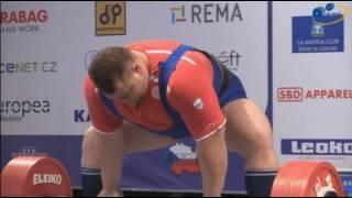 Konovalov Andrey - Deadlift 340 kg @ 120+ / European Open Championships 2016