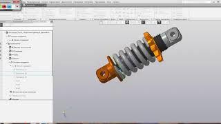 Видеоуроки Компас 3D V17 Анимация сжатия-растяжения пружины