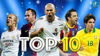 Top 10 Legendary Midfielders In Football ● Ricardo Kaká ● Zinedine Zidane ● David Beckham ● & More