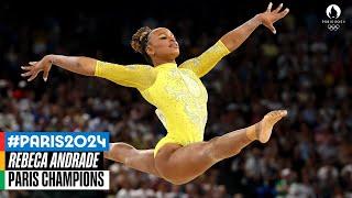 Rebeca Andrade's  #Paris2024 Floor routine ‍️ All-Around Final | Music Monday