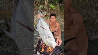 Grilling 8Kg Giant Trevally Fish! 