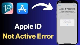 How to Fix “Verification Failed: This Apple ID is Not Active” Error | Quick Guide