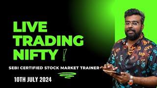 Bank Nifty50:JULY 10 Live Options Trading today#BankNiftyTradingLive |In 2024 Learn Trading Easy Way