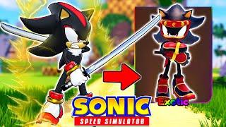 Shadow Unlocks NINJA SHADOW in Sonic Speed Simulator Roblox!