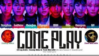 Stray Kids & Young Miko 'Come Play' Lyrics [Arcane Season 2 OST] Color Coded Lyrics Han_Rom_Esp_Eng