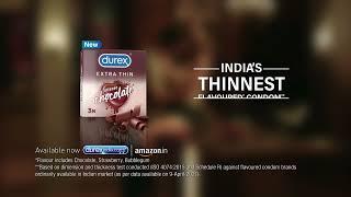 Durex Extra Thin Intense Chocolate Flavoured Condoms | #FeelTheFlavour