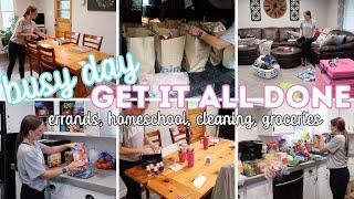 HOMEMAKER GET IT ALL DONE | CLEAN WITH ME | GROCERY HAUL | CLEANING MOTIVATION