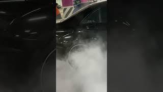 Mercedes Benz w221 s63 AMG burnout. Москва