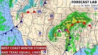 Fri 11/15/24 - US weather | Western US winter storms | Severe weather for the south Sun-Mon