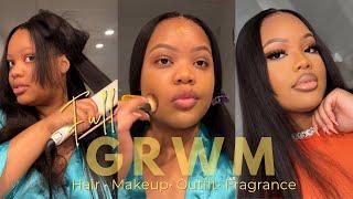 get ready with me for brunch babes   Hair + Makeup + Fragrance & Outfit