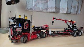 Lego Technic 8285 B-Modell Tieflader mit Kran Funktionstest