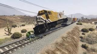 Hulk Stop The Train In GTA 5  2xFOX