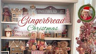 2024 GINGERBREAD HUTCH DECORATING CHRISTMAS FARMHOUSE DECOR