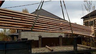 Building Roof Trusses. Do-it-yourself wooden interfloor trusses