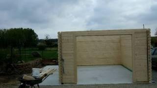 Building a wooden garage