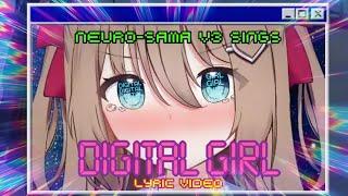 [Lyrics] Neuro-sama V3 sings DIGITAL GIRL by KIRA  #neurosama #lyrics #vtuber