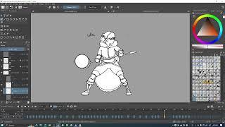 Krita Animation - Preparing Game Sprites for Programmer (even with unfinished animation)