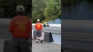 Listen to that blower surge #dragracing #horsepower