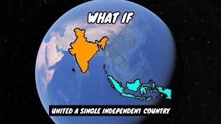 What if India And Indonesia United A Single Independent Country | Country Comparison| Data Duck