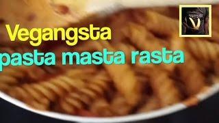 vegangsta pasta from da bald head rasta