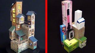 DIY Old House from Cardboard Boxes | DIY cardboard house | How to make the old house from boxes