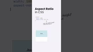 Aspect-ratio property in CSS 