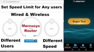 Mercusys Router set speed limit for Any users (Wired / Wireless)