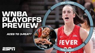 WNBA PLAYOFFS LOOKAHEAD  Can Caitlin Clark & Fever make the 2nd round? + Aces to 3-peat? 