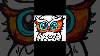 How to Draw an Owl#shorts  #easydrawing #howtodraw