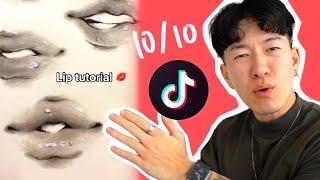 RATING TIKTOK ART TUTORIALS  3