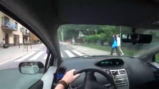 Polish streamer almost runs over pedestrians - twice | r/IdiotsInCars #033