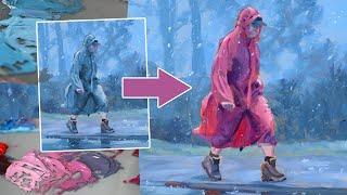 Making things stand out. Painting with acrylics for beginners