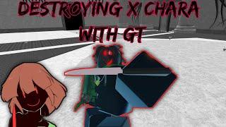 DESTROYING X CHARA | SoulShatters ( Roblox )