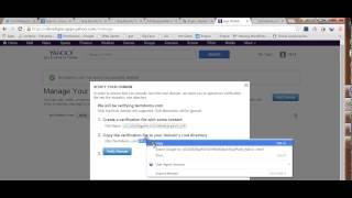 yahoo developer network domain verification bypass