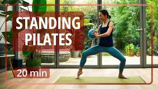 20 Min Standing Pilates with Overball - Strengthen Your Core & Improve Your Balance