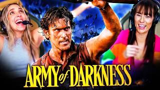 ARMY OF DARKNESS (1992) MOVIE REACTION!! FIRST TIME WATCHING! Evil Dead 3 | Bruce Campbell Ash