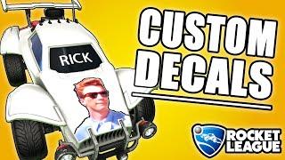 How To Create and Use Custom Decals in Rocket League!