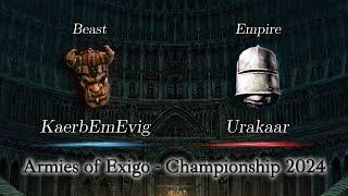 KaerbEmEvig vs Urakaar - Armies of Exigo Championship 2024