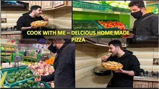 SHOP AND COOK WITH ME | DELICIOUS PIZZA | Emaan Hashimi | ASMR