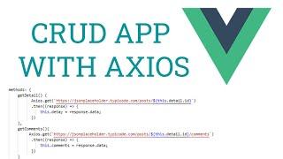 Vue.js CRUD App With Axios