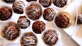 No Bake Chocolate Rice Crispy Cake Balls Recipe - Heghineh Cooking Show