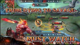 Mobile Legends - From Dying To Savage | Lapu-lapu Old Skill Savage 