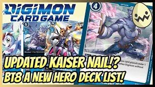Digimon Card Game: Updated Kaiser Nail!? BT8 A New Hero Deck List!