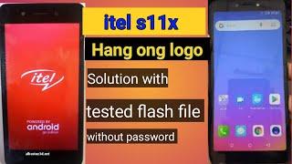 Itel s11x Hang on logo solution with flash file/ dead fix without password flash file