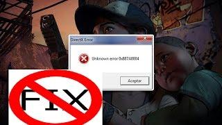 Fix The Walking Dead: A New Frontier Directx Error  best work