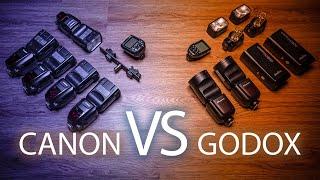 Canon vs Godox Speedlite Flashes - BEST BANG FOR THE BUCK - Price and Versatility