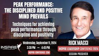 Rick Macci Live at the Peak Performance Inspire Leadership Conference-Watch This Unreal Gold Nuggets