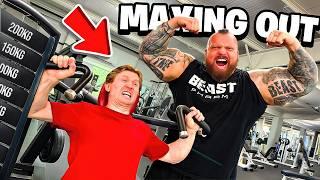 STRONGMAN MAXES OUT THE ENTIRE GYM! EDDIE HALL VS MAGNUS MITBØ! | WHOS STRONGER??